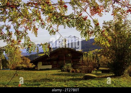 Megeve in Demi Quartier in Chalet De la Vieille , alta Savoia in Francia Foto Stock