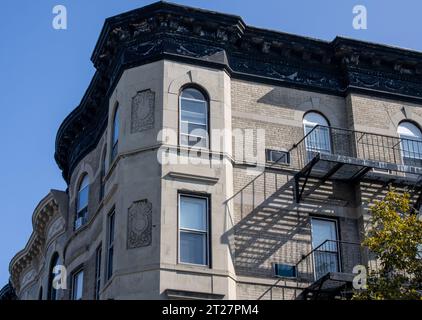 foto degli edifici di brooklyn scattata nel 1° ottobre 2023 Foto Stock