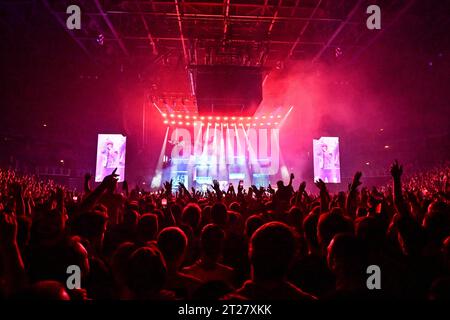 Zagabria, Croazia. , . Concerto del famoso rapper americano 50 Cent all'Arena Zagreb. Foto: Ivana Grgic/CROPIX Copyright: XxIvanaxGrgicx/xCROPIXx 50 cent1-171023 credito: Imago/Alamy Live News Foto Stock