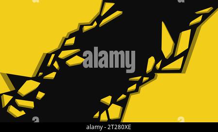 Frammento di esplosione del muro. Sfondo di esplosione astratta. Illustrazione vettoriale EPS10 Illustrazione Vettoriale