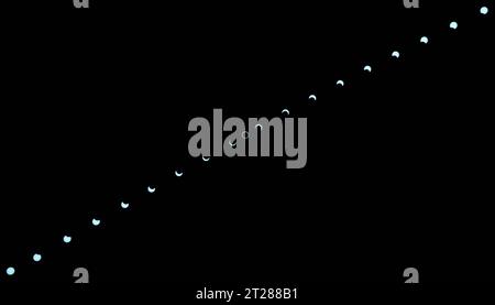 Solar Eclipse ad anello o "Ring-of-Fire" Foto Stock