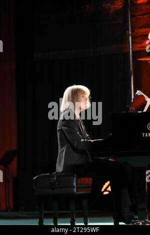 Cracovia, Polonia - 3 novembre 2015: Carla Bley Trios suona musica dal vivo al Cracow Jazz All Souls Day Festival di Cracovia. Polonia Foto Stock