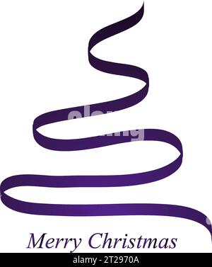 Set di alberi di Natale stilizzati vettoriali dorati su sfondo nero Illustrazione Vettoriale