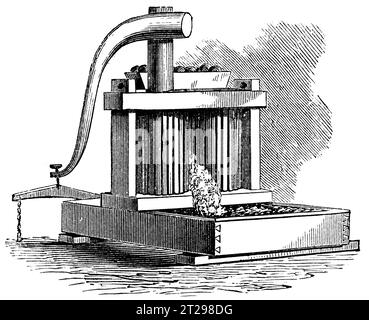 Illustrazione restaurata digitalmente da "The Condensed American Encyclopedia", pubblicata nel XIX secolo. Foto Stock