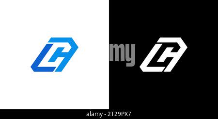 Logo LC, monogramma LC, logo LC iniziale, logo LC con spazio negativo lettera, icona, vettore Illustrazione Vettoriale