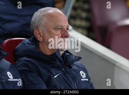 Graham Arnold, manager dell'Australia. - Australia contro nuova Zelanda, International Friendly Match, Gtech Community Stadium, Brentford, Londra, Regno Unito - 17 ottobre 2023. Solo per uso editoriale - si applicano le restrizioni DataCo Foto Stock