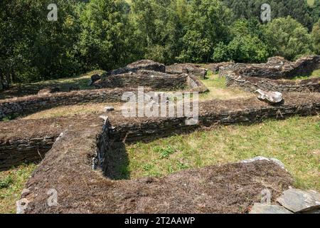 Sito archeologico di castro Coaña, fortezza dell'età del ferro. Asturie Foto Stock