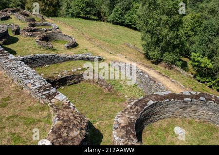 Castro de Coaña, sito archeologico dell'età del ferro. Asturie, Spagna. Foto Stock