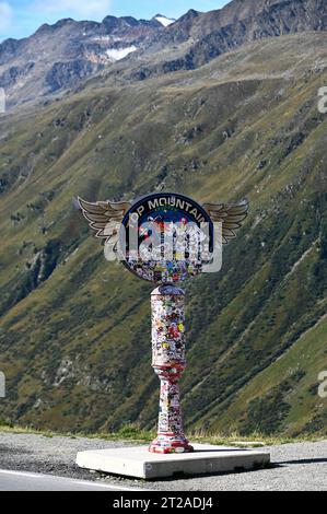 Timmelsjoch Hochalpenstrasse zwischen Österreich und Italien *** Timmelsjoch alta strada alpina tra Austria e Italia credito: Imago/Alamy Live News Foto Stock