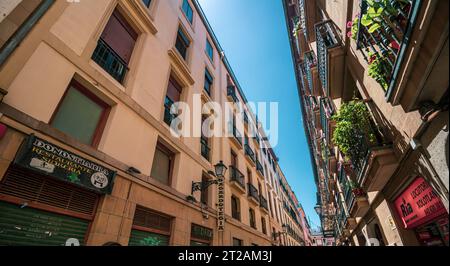 Architettura tipica della città di San Sebastián in Spagna Foto Stock