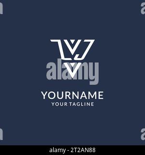 Idee di design del logo monogramma a triangolo ZK, logo con lettera iniziale creativa con vettore di logo a forma triangolare Illustrazione Vettoriale