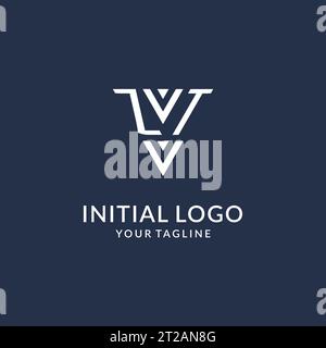 Idee di design del logo monogramma a triangolo ZT, logo con lettera iniziale creativa con vettore di logo a forma triangolare Illustrazione Vettoriale