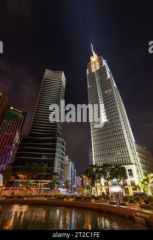Scena notturna, ho chi Minh City, Vietnam Foto Stock