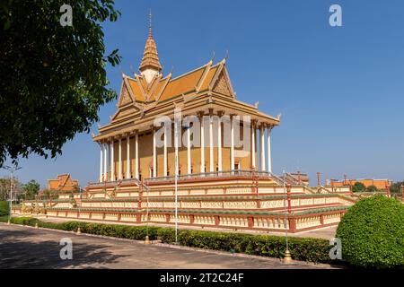 Centro di meditazione buddista Sontte Wan, a Oudong, l'ex capitale della Cambogia Foto Stock