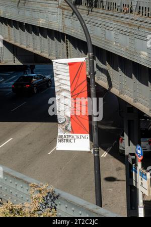 Il distretto di meatpacking attraversa West Chelsea, 2023, New York City, USA Foto Stock