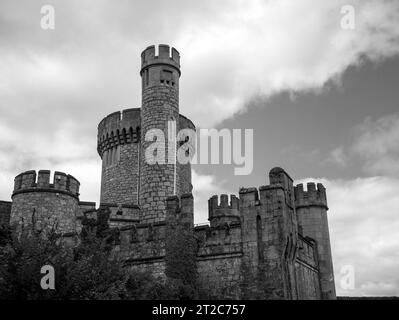 Antica torre del castello celtico, castello di Blackrock in Irlanda. Fortezza dell'Osservatorio di Blackrock Foto Stock