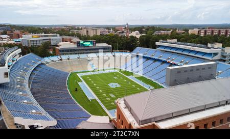 Chapel Hill, North Carolina - 6 ottobre 2023: Kenan Stadium, sede della squadra di football dei Tar Heels della University of North Carolina. Foto Stock