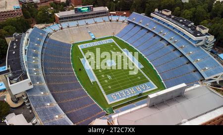 Chapel Hill, North Carolina - 6 ottobre 2023: Kenan Stadium, sede della squadra di football dei Tar Heels della University of North Carolina. Foto Stock