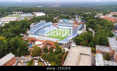 Chapel Hill, North Carolina - 6 ottobre 2023: Kenan Stadium, sede della squadra di football dei Tar Heels della University of North Carolina. Foto Stock