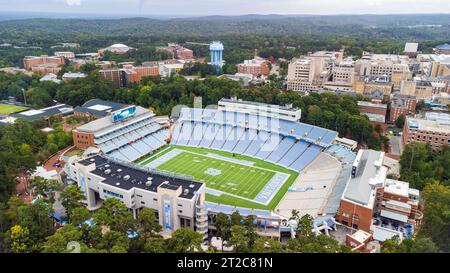 Chapel Hill, North Carolina - 6 ottobre 2023: Kenan Stadium, sede della squadra di football dei Tar Heels della University of North Carolina. Foto Stock