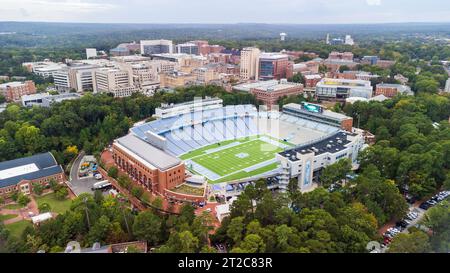 Chapel Hill, North Carolina - 6 ottobre 2023: Kenan Stadium, sede della squadra di football dei Tar Heels della University of North Carolina. Foto Stock