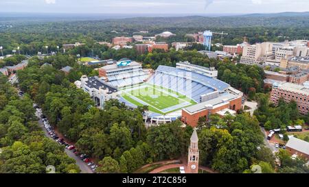 Chapel Hill, North Carolina - 6 ottobre 2023: Kenan Stadium, sede della squadra di football dei Tar Heels della University of North Carolina. Foto Stock