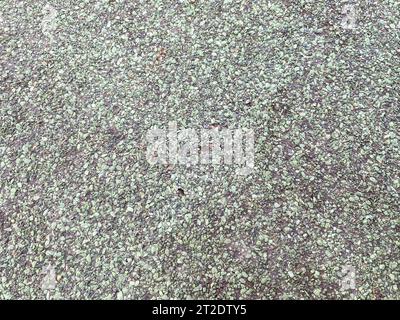 La consistenza di feltro per tetti impermeabile granulare ruvido verde, materiale per tetti. Lo sfondo. Foto Stock