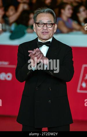 Shigeru Umebayashi partecipa alla cerimonia di apertura del 18° Festival del Cinema di Roma presso l'Auditorium Parco della musica il 18 ottobre 2023 a Roma.(pH Foto Stock