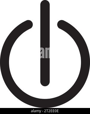 Potenza icona pulsante Illustrazione Vettoriale