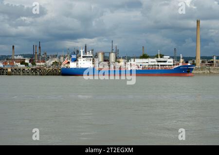 Petroliera, Port Jerome, le Havre, Normandia, Francia Foto Stock