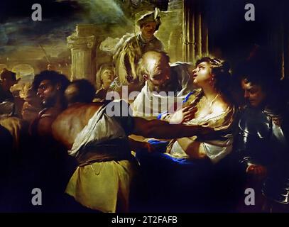 Santa Lucia ha condotto al suo Martirio 1659 Luca Giordano 1634-1705, italiano, Museo, Italia, Foto Stock