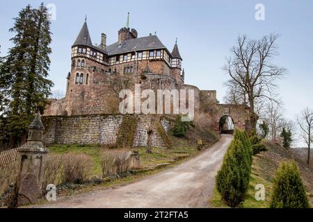 Castello di Berlepsch, vicino a Hübenthal, Witzenhausen, Werra-Meißner-Kreis, Assia, Germania, Europa Foto Stock