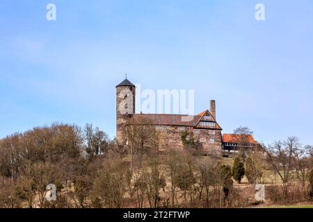 Castello di Ludwigstein, vicino a Werleshausen, Werra-Meißner-Kreis, Assia, Germania, Europa Foto Stock