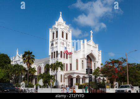 St Paul's Episcopal Church, Duval Street, Key West, Florida, USA: Esterno Foto Stock