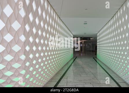 Una foto del design degli interni del Teatro dell'Opera di Oslo. Foto Stock