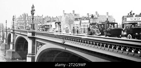 Westminster Bridge, Londra, inizio anni '1900 Foto Stock