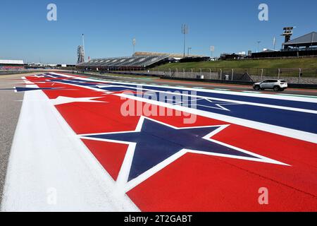 Austin, USA. 19 ottobre 2023. Atmosfera del circuito. Formula 1 World Championship, Rd 19, Gran Premio degli Stati Uniti, giovedì 19 ottobre 2023. Circuit of the Americas, Austin, Texas, USA. Crediti: James Moy/Alamy Live News Foto Stock