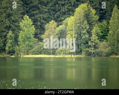 lago vulcano saint ana in romania Foto Stock