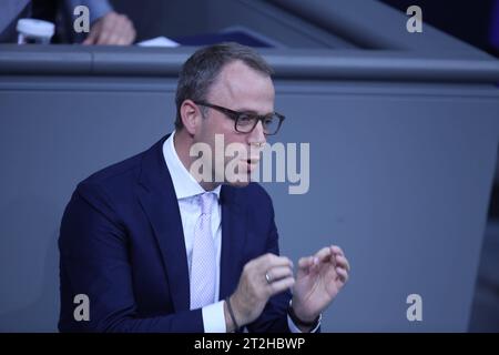 Berlin, Deutschland, 19.10.2023: Sitzungswoche im Deutschen Bundestag: Mario Czaja, CDU *** Berlino, Germania. , . Settimana di sessione nel Bundestag tedesco Mario Czaja, CDU Copyright: XdtsxNachrichtenagenturx dts 24624 credito: Imago/Alamy Live News Foto Stock