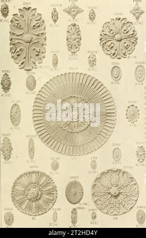 Catalogo dei capitelli, staffe e compo ornamento per esterni e della decorazione per interni (1900) Foto Stock
