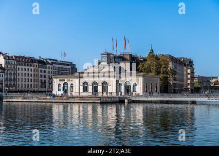 Arcade des Arts a Ginevra, sul Rhône, in Svizzera Foto Stock