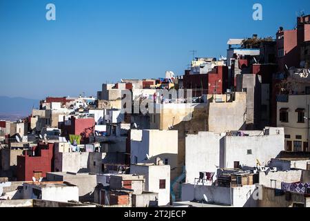 Hills Side Town Foto Stock