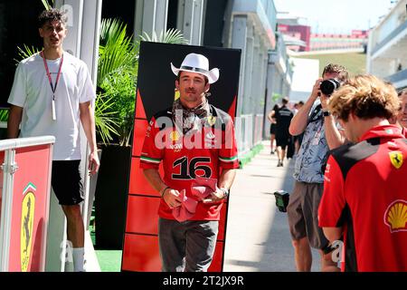 Austin, Vereinigte Staaten. 19 ottobre 2023. 19 ottobre 2023, Circuit of the Americas, Austin, Formula 1Lenovo United States Grand Prix 2023, nella foto Charles Leclerc (MCO), Scuderia Ferrari Credit: dpa/Alamy Live News Foto Stock