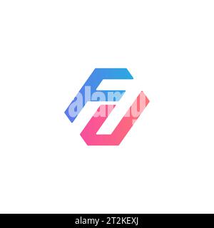 Logo FU, monogramma fu, logo fu iniziale, logo fu lettera, icona, vettore Illustrazione Vettoriale