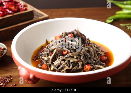 Trippa di manzo marinato al vapore nel ristorante，trippa di manzo brasato, lo-mei Foto Stock