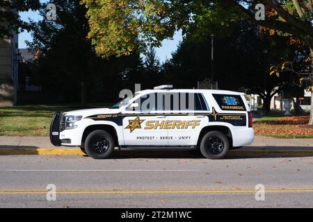 Genesee County Michigan sceriffo veicolo paramedico a Flint Michigan USA Foto Stock