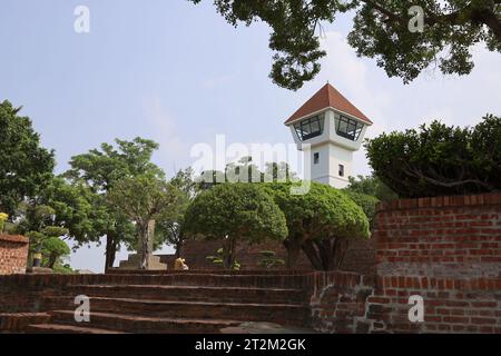 Tainan City, Taiwan, 15 settembre 2023. Piattaforma di osservazione del forte di Anping. Foto Stock