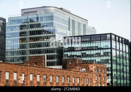 Morgan Stanley Office Building, Glasgow, Scozia, Regno Unito, Europa Foto Stock