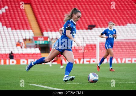 Liverpool FC contro Everton FC - Barclays Women's Super League LIVERPOOL, INGHILTERRA - 15 OTTOBRE: Barclays Women's Super League Match tra Liverpool FC e Everton FC ad Anfield il 15 ottobre 2023 a Liverpool, Inghilterra foto di Alan Edwards per f2images Foto Stock