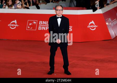 Shigeru Umebayashi bei der Festivaleröffnung mit der Premiere des Kinofilms C e ancora domani auf dem 18. Internationalen Filmfestival von Rom/Festa del Cinema di Roma 2023 im Auditorium Parco della musica. ROM, 18.10.2023 *** Shigeru Umebayashi al festival di apertura con la prima del lungometraggio C e ancora domani al 18 Festival Internazionale del Cinema di Roma Festa del Cinema di Roma 2023 presso l'Auditorium Parco della musica Roma, 18 10 2023. Foto:XA.XM.xTinghinox/xFuturexImagex rome Opening 3081 credito: Imago/Alamy Live News Foto Stock